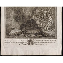 Gravure de 1733 - L'ascension (Jésus) - 3
