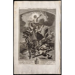 Gravure de 1733 - La résurrection de Jésus - 1