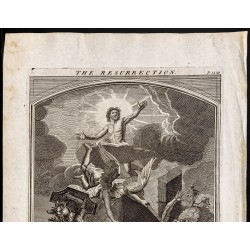 Gravure de 1733 - La résurrection de Jésus - 2