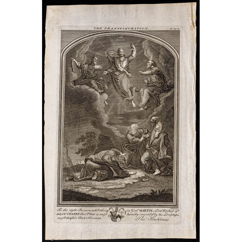 Gravure de 1733 - La Transfiguration de Jésus - 1