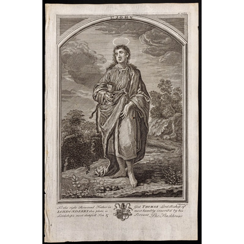Gravure de 1733 - Saint Jean le Baptiste - 1