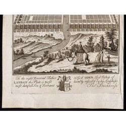 Gravure de 1733 - Plan de la ville de Babylone - 3