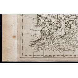 Gravure de 1800 - Carte du nord de l'Europe - 4