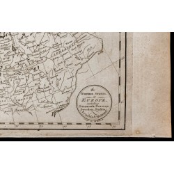 Gravure de 1800 - Carte du nord de l'Europe - 5