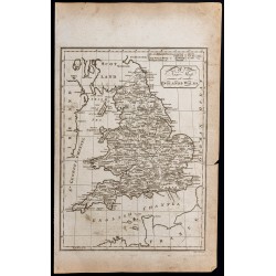 Gravure de 1800 - Angleterre et du Pays de Galles - 1