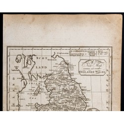 Gravure de 1800 - Angleterre et du Pays de Galles - 2