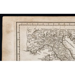 Gravure de 1800 - Carte de l'Italie - 2