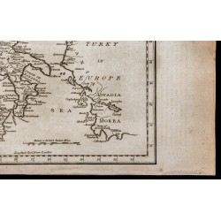 Gravure de 1800 - Carte de l'Italie - 5
