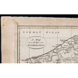 Gravure de 1800 - Carte des Pays-Bas - 2