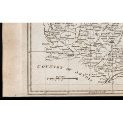 Gravure de 1800 - Carte des Pays-Bas - 4