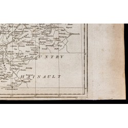 Gravure de 1800 - Carte des Pays-Bas - 5