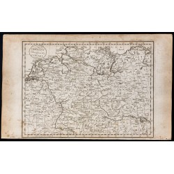 Gravure de 1800 - Carte de l'Allemagne - 1