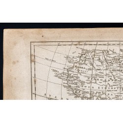 Gravure de 1800 - Carte de l'Afrique - 2