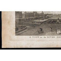 Gravure de 1800 - Vue de Paris - 4