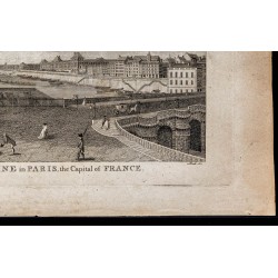 Gravure de 1800 - Vue de Paris - 5