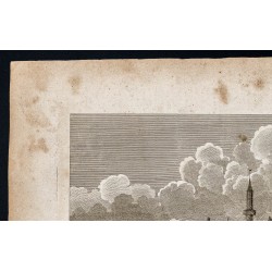 Gravure de 1800 - Vue de l'Île de Chios - 2