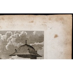 Gravure de 1800 - Vue de l'Île de Chios - 3