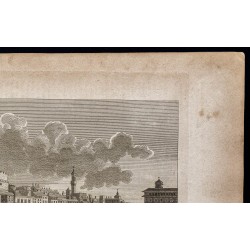 Gravure de 1800 - Vue de la ville de Florence - 3