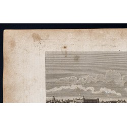 Gravure de 1800 - Vue de Madrid en Espagne - 2