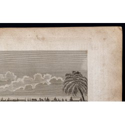 Gravure de 1800 - Vue de Madrid en Espagne - 3