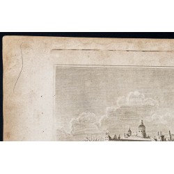 Gravure de 1800 - Vue de Stockholm en Suède - 2