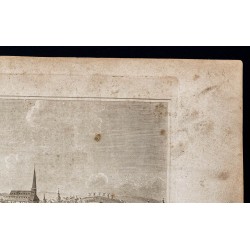 Gravure de 1800 - Vue de Stockholm en Suède - 3