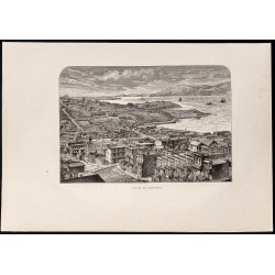 Gravure de 1880 - Vue de San Francisco - 1