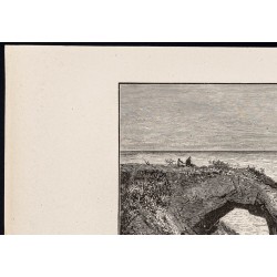 Gravure de 1880 - Cap Mendocino - 2