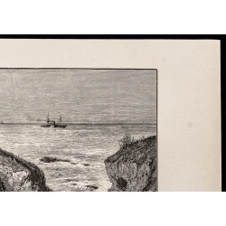 Gravure de 1880 - Cap Mendocino - 3