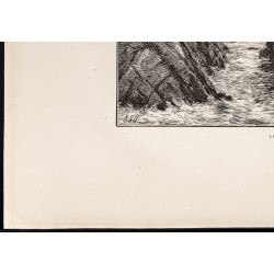 Gravure de 1880 - Cap Mendocino - 4