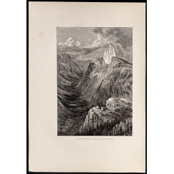 Gravure de 1880 - Le canyon Tenaya - 1