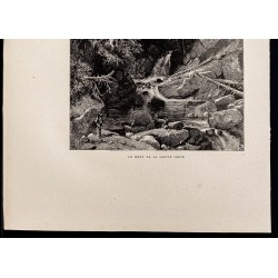 Gravure de 1880 - Les rocheuses - 3
