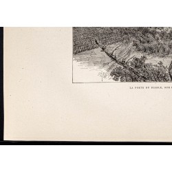 Gravure de 1880 - Devil's Lake dans le Wisconsin - 4