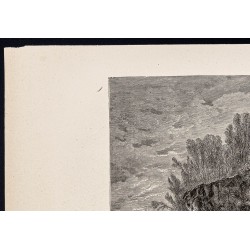 Gravure de 1880 - Pictured Rocks National Lakeshore - 2