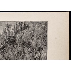 Gravure de 1880 - Pictured Rocks National Lakeshore - 3
