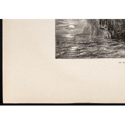 Gravure de 1880 - Pictured Rocks National Lakeshore - 4