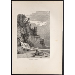 Gravure de 1880 - Chapel beach - 1