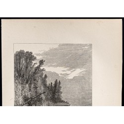 Gravure de 1880 - Chapel beach - 2