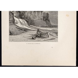 Gravure de 1880 - Chapel beach - 3