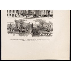 Gravure de 1880 - Ville de Chicago - 3