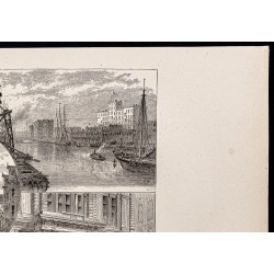 Gravure de 1880 - Ville de Chicago - 3