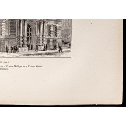 Gravure de 1880 - Ville de Chicago - 5