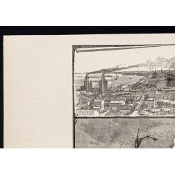 Gravure de 1880 - Ville de Chicago - 2