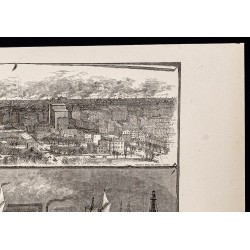 Gravure de 1880 - Ville de Chicago - 3