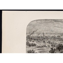 Gravure de 1880 - Louisville dans le Kentucky - 2