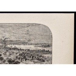 Gravure de 1880 - Louisville dans le Kentucky - 3