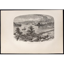 Gravure de 1880 - Saint Paul dans le Minnesota - 1
