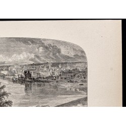 Gravure de 1880 - Saint Paul dans le Minnesota - 3