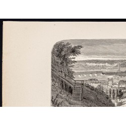 Gravure de 1880 - Dubuque dans l'Iowa - 2