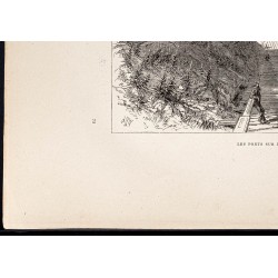 Gravure de 1880 - Dubuque dans l'Iowa - 4